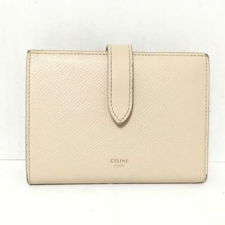 セリーヌ(celine)のCELINE(セリーヌ) 2つ折り財布 - アイボリー レザー(財布)