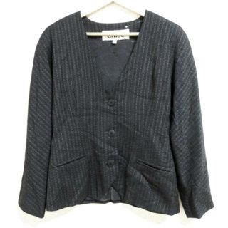 クロエ(Chloe)のChloe(クロエ) ジャケット サイズ40 M レディース - ダークグレー 長袖/ストライプ/春(その他)