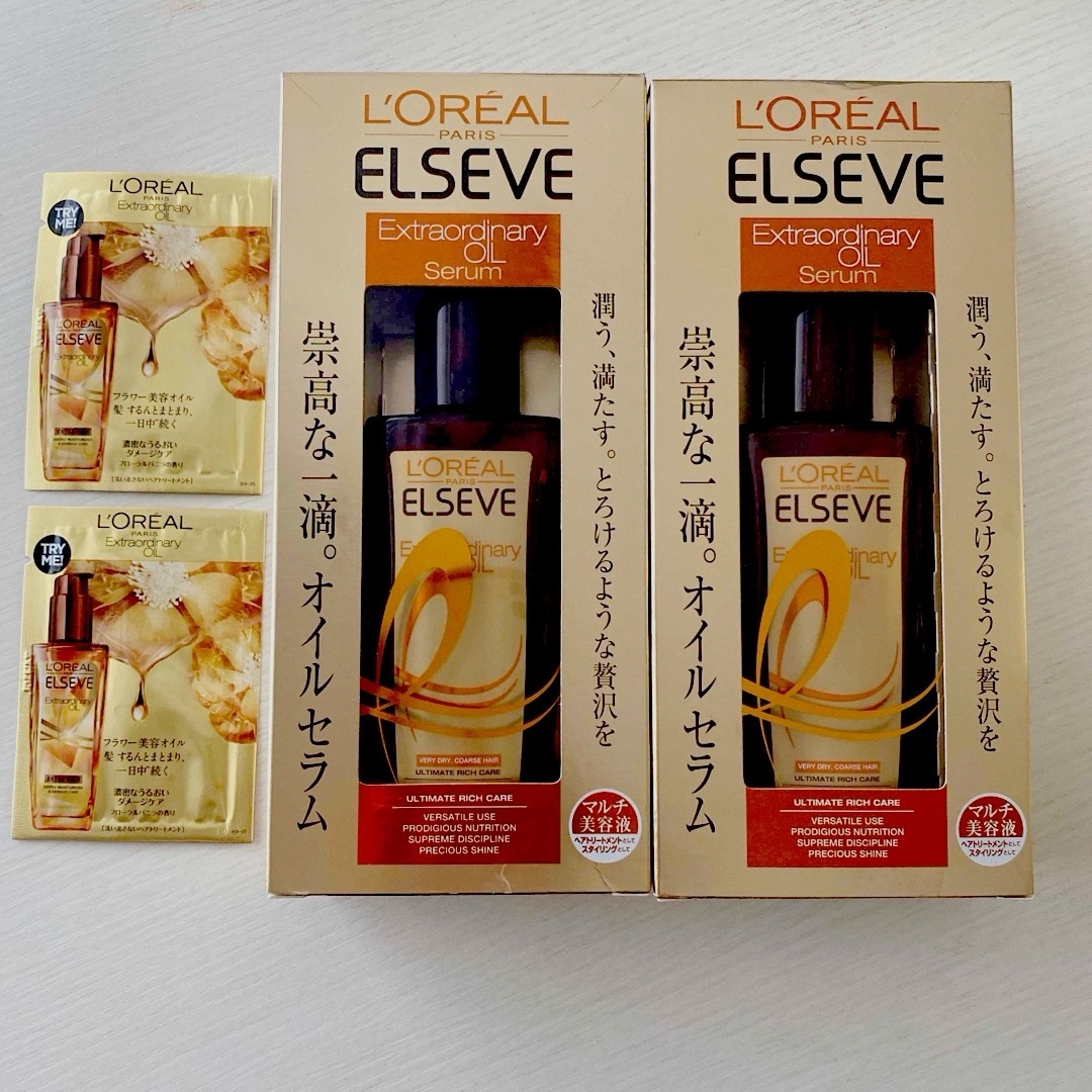 L'Oreal Paris(ロレアルパリ)のロレアルパリ エルセーヴ ♡ エクストラオーディナリーオイル セラム  2本 コスメ/美容のヘアケア/スタイリング(オイル/美容液)の商品写真