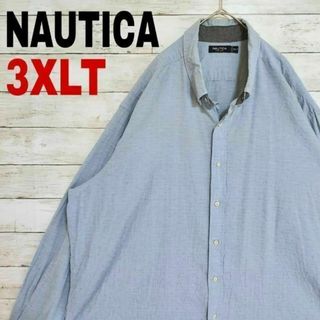 ノーティカ(NAUTICA)のx30 US古着 NAUTICA ノーティカ BD長袖 無地 オーバーサイズ(シャツ)