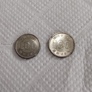 ☆昭和３９年東京オリンピック記念１００円銀貨２枚(貨幣)