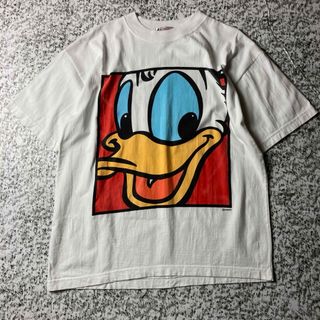 ディズニー(Disney)の【グッドレギュラー】ディズニー　ドナルドダック　ビッグフェイスプリントTシャツ(Tシャツ/カットソー(半袖/袖なし))