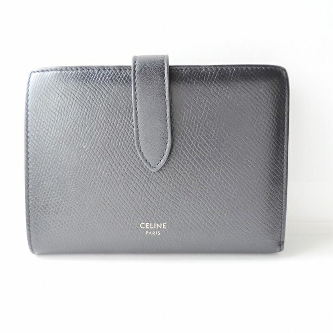 celine(セリーヌ)のCELINE(セリーヌ) 2つ折り財布 - 黒 レザー レディースのファッション小物(財布)の商品写真