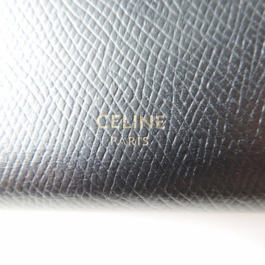 celine(セリーヌ)のCELINE(セリーヌ) 2つ折り財布 - 黒 レザー レディースのファッション小物(財布)の商品写真