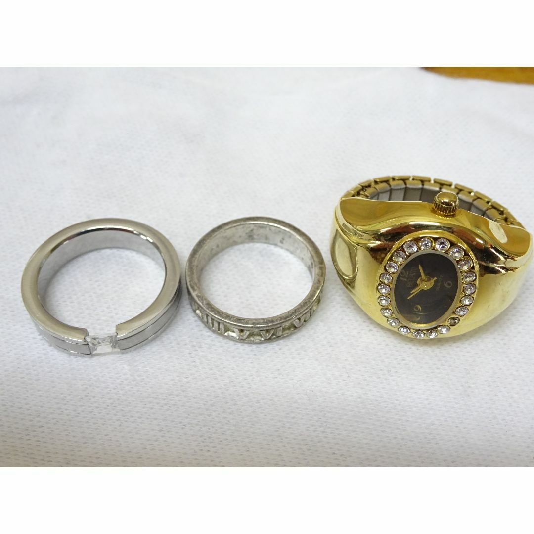 K奈129/ リング 15点 指輪 メッキ ストーン フェイクパール レディースのアクセサリー(リング(指輪))の商品写真
