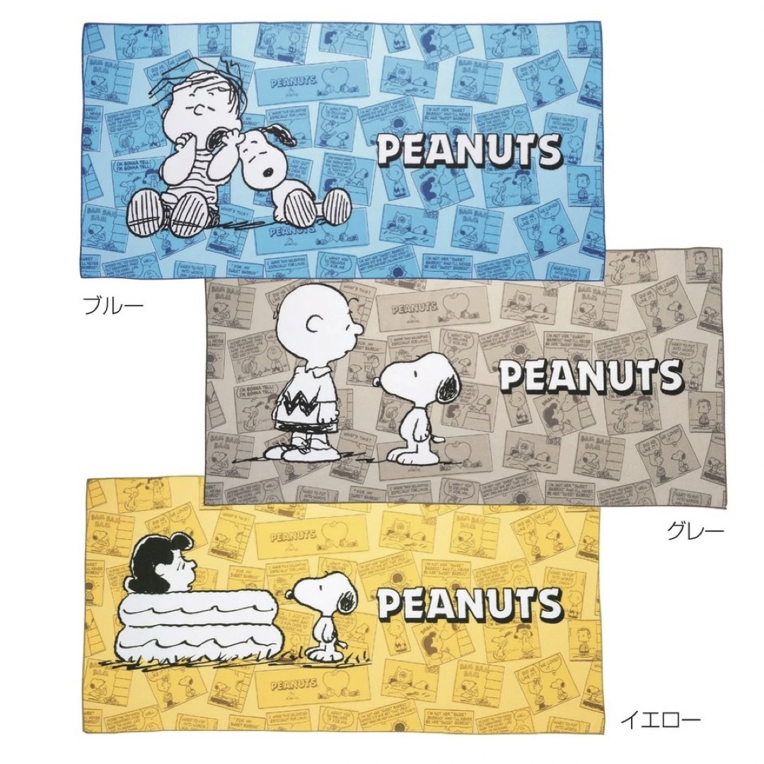 PEANUTS(ピーナッツ)のPEANUTS スヌーピー　保冷温バック＆スポーツタオル★グレー★ インテリア/住まい/日用品の日用品/生活雑貨/旅行(タオル/バス用品)の商品写真