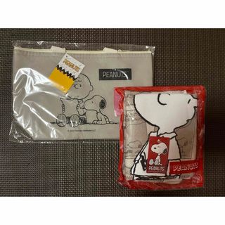 ピーナッツ(PEANUTS)のPEANUTS スヌーピー　保冷温バック＆スポーツタオル★グレー★(タオル/バス用品)