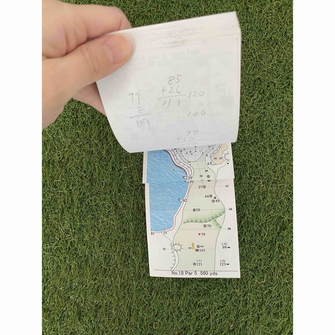 【使用品】Golf Memo ヤーデージブック ザ・ノースカントリー　(北海道) スポーツ/アウトドアのゴルフ(その他)の商品写真