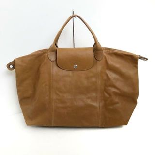 ロンシャン(LONGCHAMP)のLONGCHAMP(ロンシャン) ハンドバッグ ル・プリアージュキュイール ダークブラウン 折りたたみ レザー(ハンドバッグ)