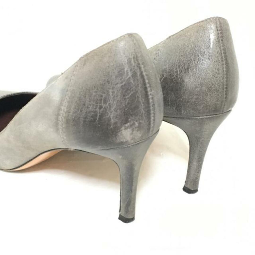 BRUNOMAGLI(ブルーノマリ)のBRUNOMAGLI(ブルーノマリ) パンプス 36 1/2 レディース - グレー スエード レディースの靴/シューズ(ハイヒール/パンプス)の商品写真