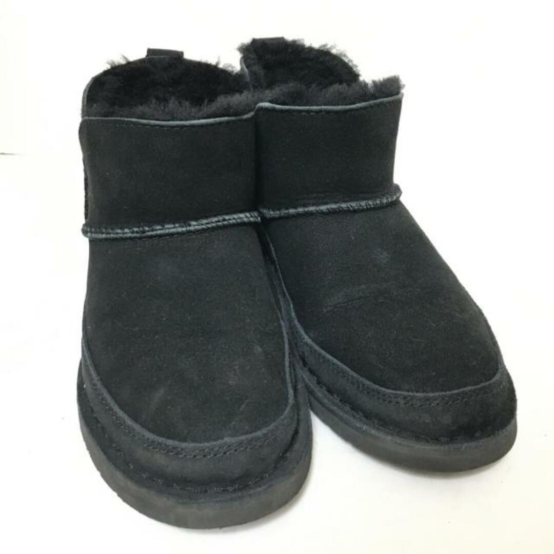 UGG(アグ)のUGG(アグ) ショートブーツ 23.5 レディース - 1103807 黒 ムートン レディースの靴/シューズ(ブーツ)の商品写真