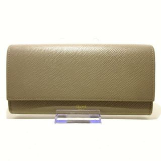 セリーヌ(celine)のCELINE(セリーヌ) 長財布美品  - 10B563BEL グレージュ グレインドカーフスキン(財布)