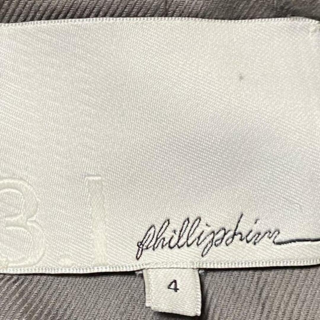 3.1 Phillip Lim(スリーワンフィリップリム)の3.1 Phillip lim(スリーワンフィリップリム) コート サイズ4 S レディース - グレー×ダークネイビー 長袖/冬 レディースのジャケット/アウター(その他)の商品写真