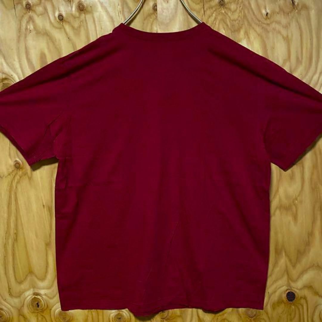 エンジ ナイキ NIKE フロリダ USA古着 90s 半袖 Tシャツ ゆるダボ メンズのトップス(Tシャツ/カットソー(半袖/袖なし))の商品写真