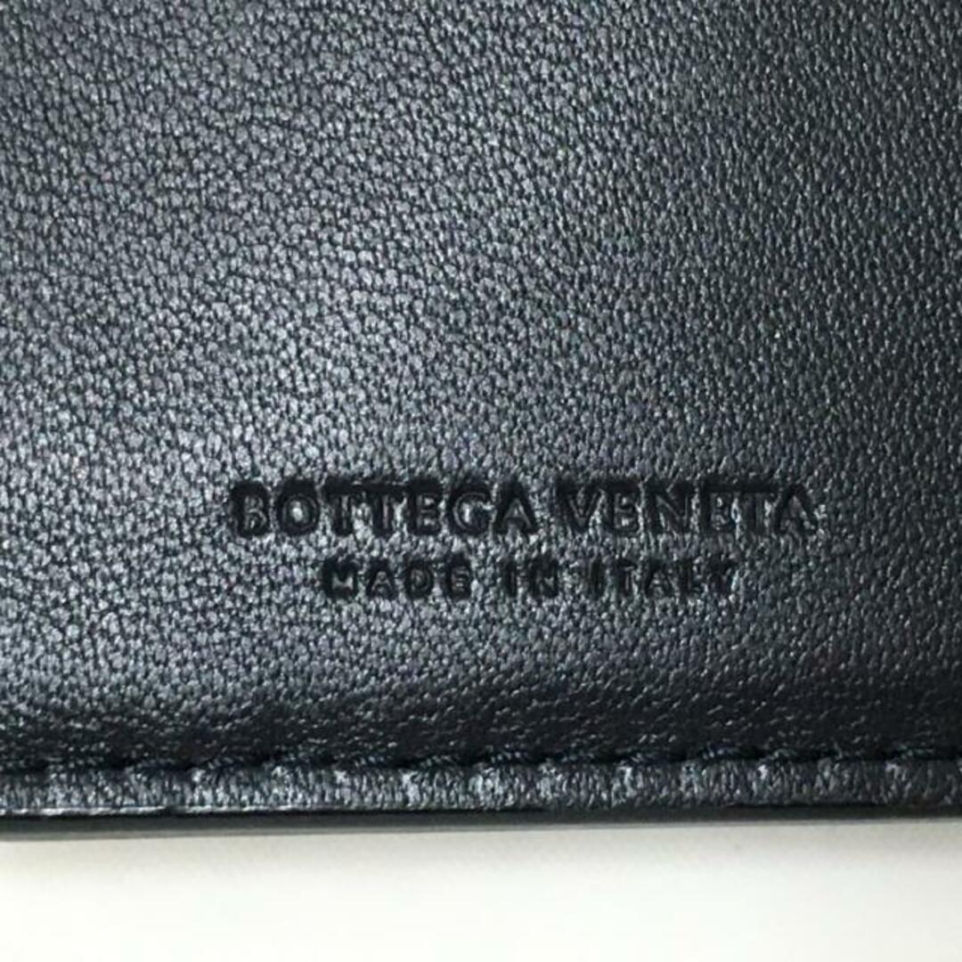 Bottega Veneta(ボッテガヴェネタ)のBOTTEGA VENETA(ボッテガヴェネタ) 2つ折り財布 イントレチャート ネイビー レザー レディースのファッション小物(財布)の商品写真