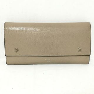 セリーヌ(celine)のCELINE(セリーヌ) 長財布 ラージフラップ マルチファンクション 101673JFL グレーベージュ(Dune) レザー(財布)