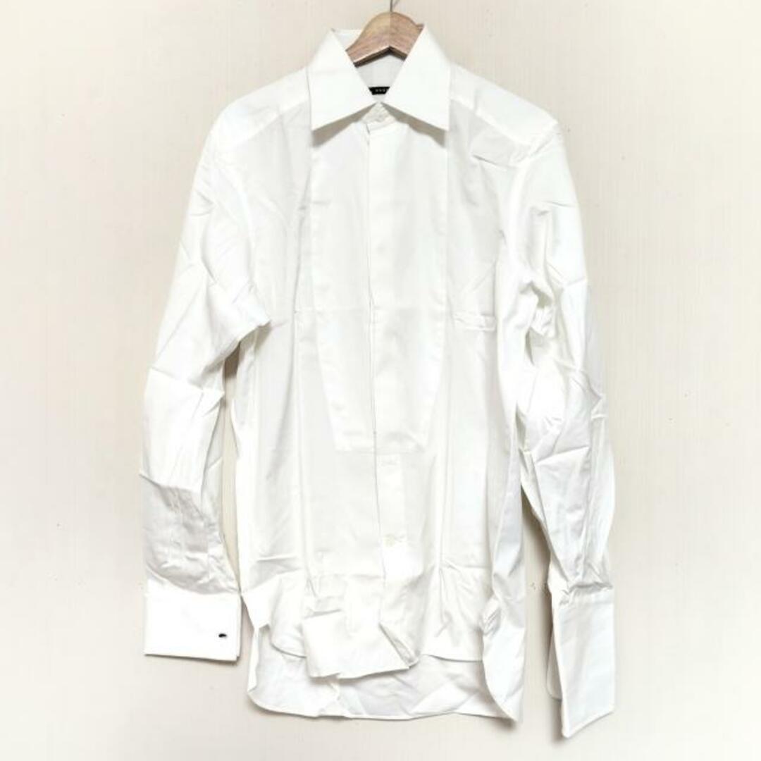 GUCCI(グッチ) 長袖シャツ サイズ40 M メンズ - 白 | フリマアプリ ラクマ