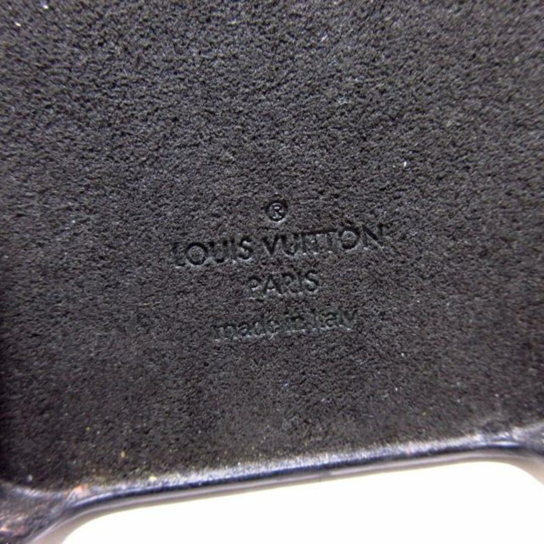 LOUIS VUITTON(ルイヴィトン)のLOUIS VUITTON(ルイヴィトン) 携帯電話ケース クッサン IPHONEバンパークッサン12 M81116 ノワール ラムレザー（皮革の種類：羊革） スマホ/家電/カメラのスマホアクセサリー(モバイルケース/カバー)の商品写真