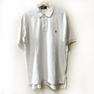 ポロラルフローレン(POLO RALPH LAUREN)のPOLObyRalphLauren(ポロラルフローレン) 半袖ポロシャツ サイズL メンズ - 白(ポロシャツ)