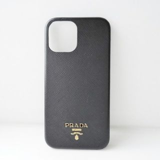 PRADA(プラダ) 携帯電話ケース - 黒 iPhoneケース/iPhone12 Pro Max レザー