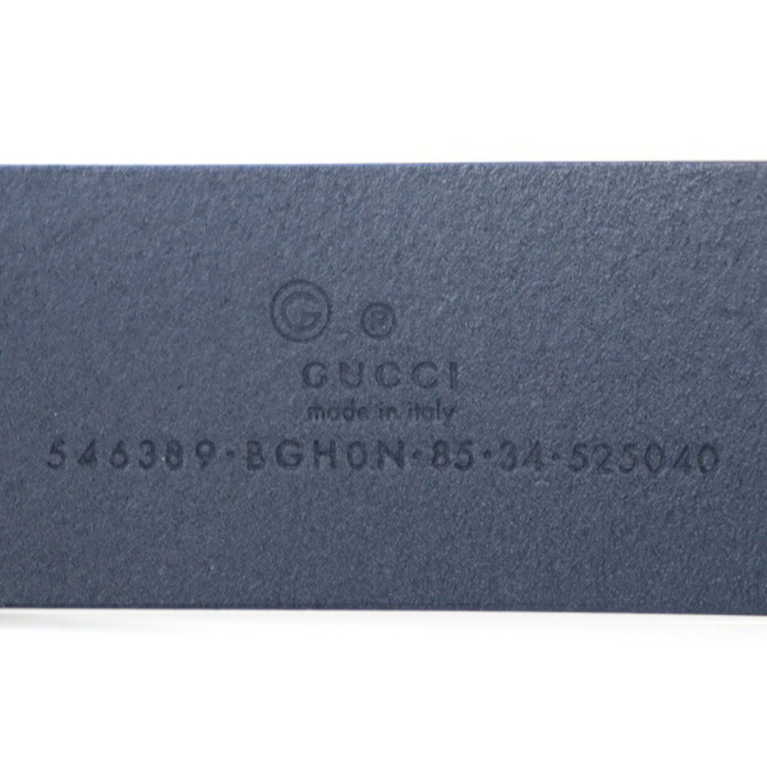 Gucci(グッチ)の新品同様【グッチ】インターロッキングG ベルト/546389/ブラック/ガンメタ金具/GUCCI/ブラック【中古】 メンズのファッション小物(ベルト)の商品写真