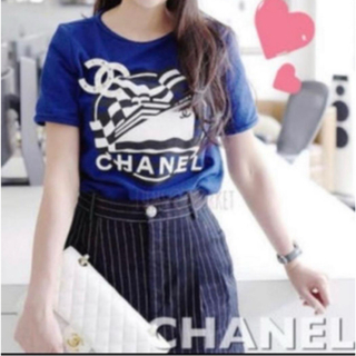 シャネル(CHANEL)のCHANEL シャネル 19クルーズライン Tシャツ 36 新品！(Tシャツ(半袖/袖なし))