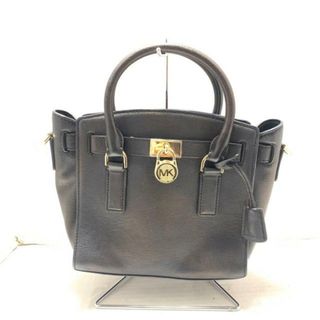 マイケルコース(Michael Kors)のMICHAEL KORS(マイケルコース) ハンドバッグ - 黒 レザー(ハンドバッグ)