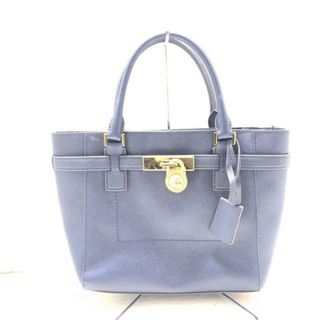 マイケルコース(Michael Kors)のMICHAEL KORS(マイケルコース) ハンドバッグ美品  - ネイビー レザー(ハンドバッグ)