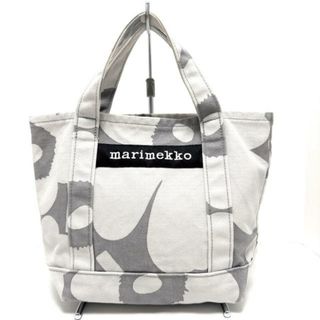 マリメッコ(marimekko)のmarimekko(マリメッコ) トートバッグ - ライトグレー×グレー キャンバス(トートバッグ)