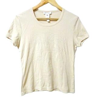 CELINE(セリーヌ) 半袖Tシャツ サイズXL レディース美品  - アイボリー Uネック/刺繍