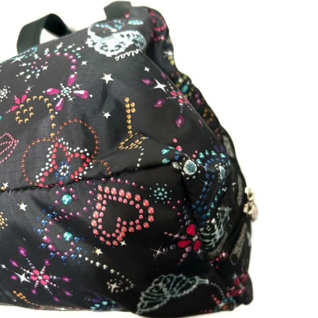 LeSportsac(レスポートサック)のLESPORTSAC(レスポートサック) ショルダーバッグ美品  - 黒×ライトブルー×マルチ レスポナイロン レディースのバッグ(ショルダーバッグ)の商品写真