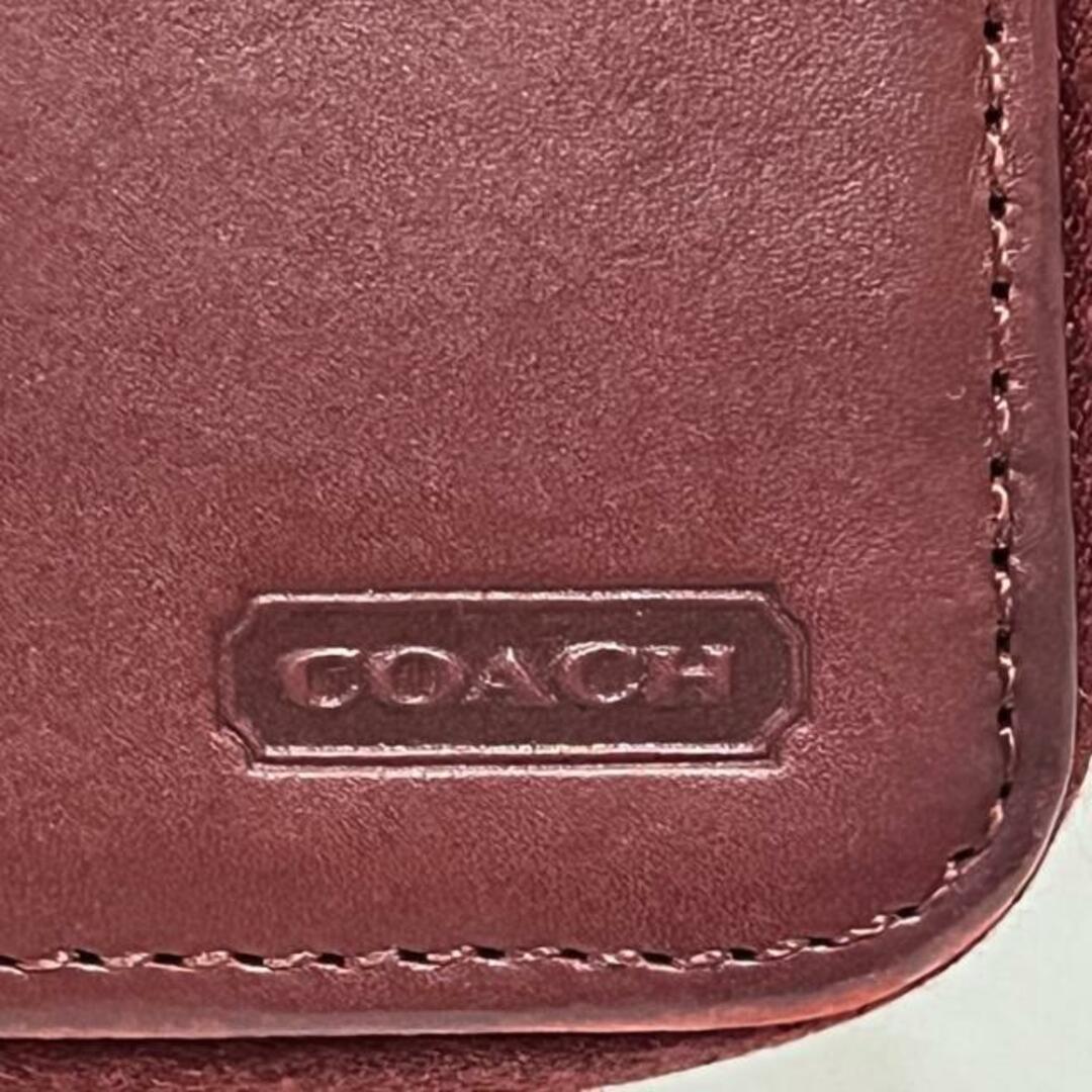 COACH(コーチ)のCOACH(コーチ) 2つ折り財布 - ボルドー レザー レディースのファッション小物(財布)の商品写真