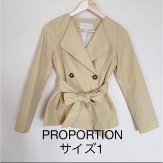 プロポーションボディドレッシング(PROPORTION BODY DRESSING)のプロポーション　スプリング　ショート　コート　イエロー(トレンチコート)