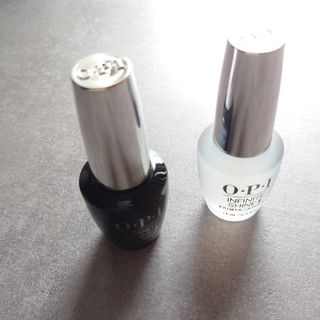 オーピーアイ(OPI)のOPI 速乾 グロストップコート＋プライマーベースコート 2本セット(ネイルトップコート/ベースコート)