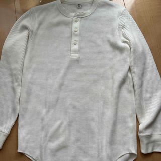 UNIQLO - ワッフルヘンリーネックTシャツ