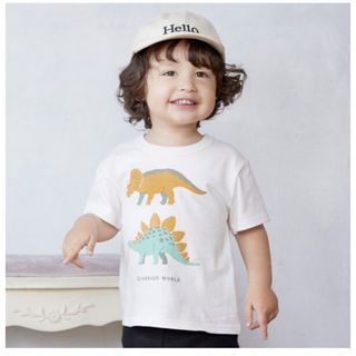 petit main - petit main  プティマイン 恐竜　プリントTシャツ　80cm