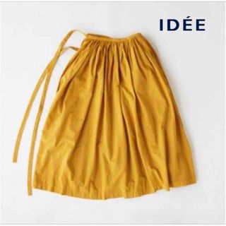 イデー(IDEE)の美品★IDEE POOL いろいろの服 巻きギャザーエプロン 418(ロングスカート)