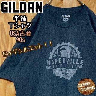 USA古着 90s 半袖 Tシャツ チャコール グレー ビール フェス ゆるダボ(Tシャツ/カットソー(半袖/袖なし))