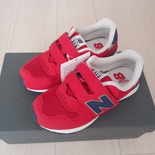 ニューバランス(New Balance)のニューバランス キッズスニーカー PO313 レッド/ネイビー 20.5cm(スニーカー)