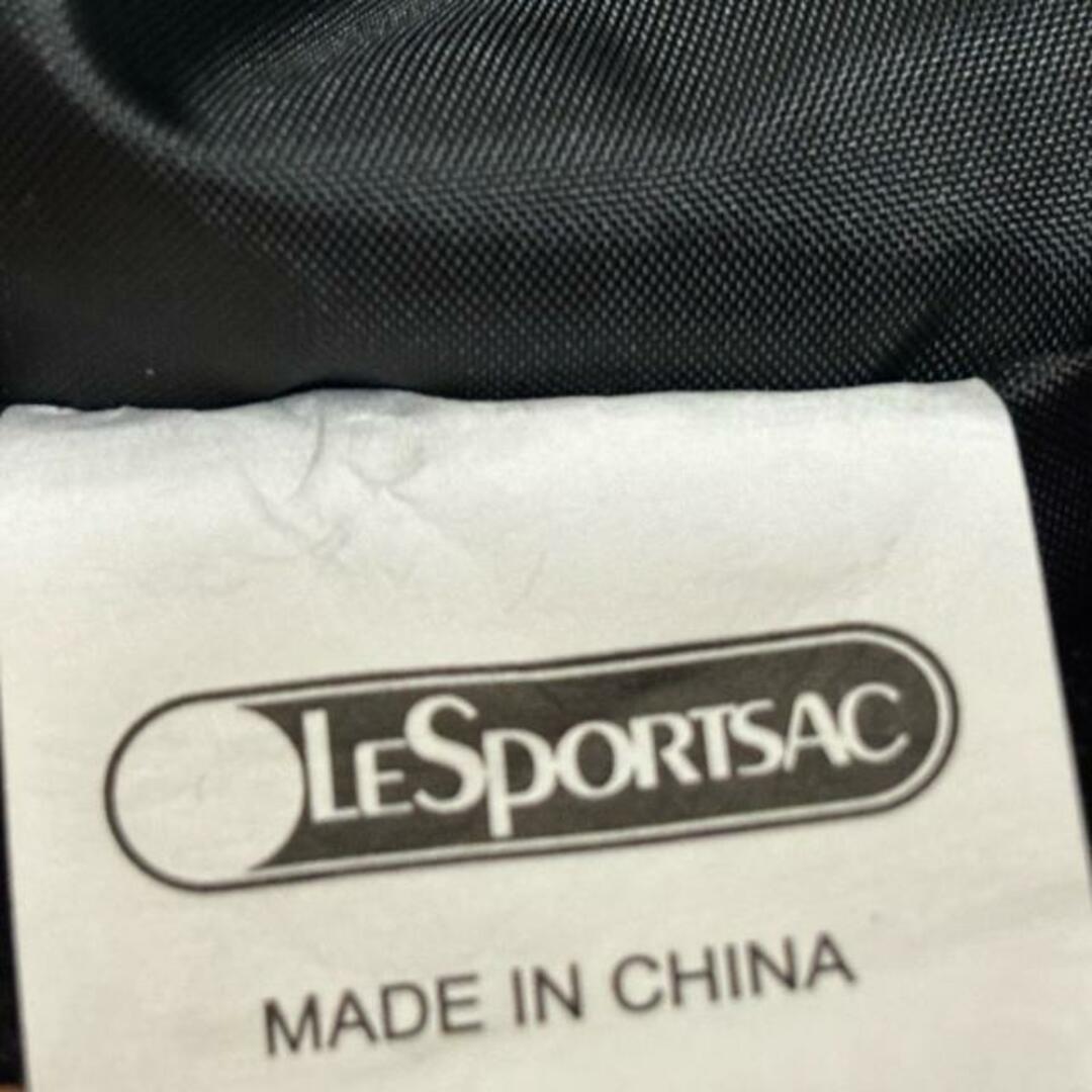 LeSportsac(レスポートサック)のLESPORTSAC(レスポートサック) ショルダーバッグ美品  - 黒×ライトピンク 刺繍/リボン レスポナイロン レディースのバッグ(ショルダーバッグ)の商品写真