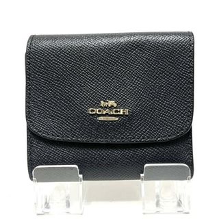 コーチ(COACH)のCOACH(コーチ) 3つ折り財布 - F87588 黒 レザー(財布)