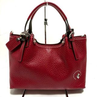 ペレボルサ(PELLE BORSA)のPELLE BORSA(ペレボルサ) トートバッグ美品  - A2482 4967PM レッド ラインストーン/アンミカコラボ シュリンクレザー(トートバッグ)