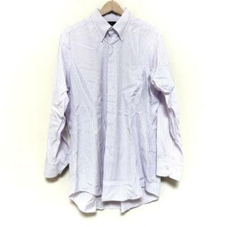 ランバンコレクション(LANVIN COLLECTION)のLANVIN COLLECTION(ランバンコレクション) 長袖シャツ サイズ42-84 メンズ - ライトパープル×白 ストライプ(シャツ)