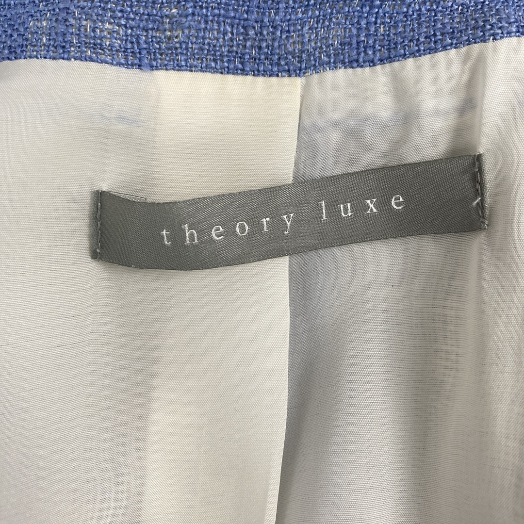 Theory luxe(セオリーリュクス)の【セオリーリュクス　テーラードジャケット　リネン　シルク　水色】 レディースのジャケット/アウター(テーラードジャケット)の商品写真