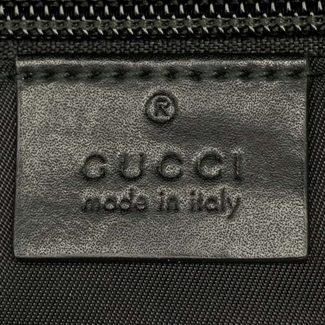Gucci(グッチ)の美品 グッチ リュックサック デイパック シェリーライン ブラック ナイロン レディース 495558 GUCCI【中古】 レディースのバッグ(リュック/バックパック)の商品写真
