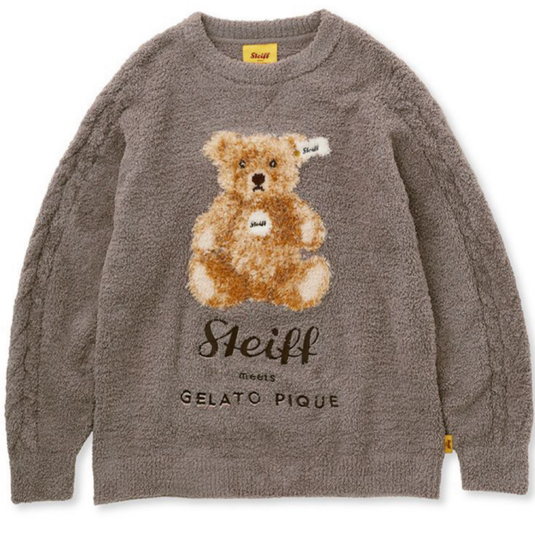 gelato pique(ジェラートピケ)のジェラートピケ steiff プルオーバー🐻 レディースのルームウェア/パジャマ(ルームウェア)の商品写真