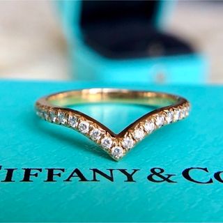 Tiffany & Co. - TIFFANY トゥルーナローリング 7号 18k ローズ