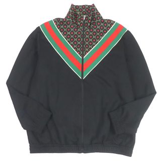 グッチ(Gucci)の極美品□GUCCI グッチ 575734 GGスター ウェブライン ジャージ トラックジャケット ブルゾンジャケット ブラック M イタリア製 正規品 メンズ(その他)