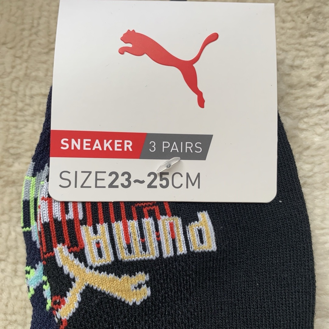 PUMA(プーマ)のプーマ   靴下　ソックス　メッシュ　23〜25㎝ キッズ/ベビー/マタニティのこども用ファッション小物(靴下/タイツ)の商品写真