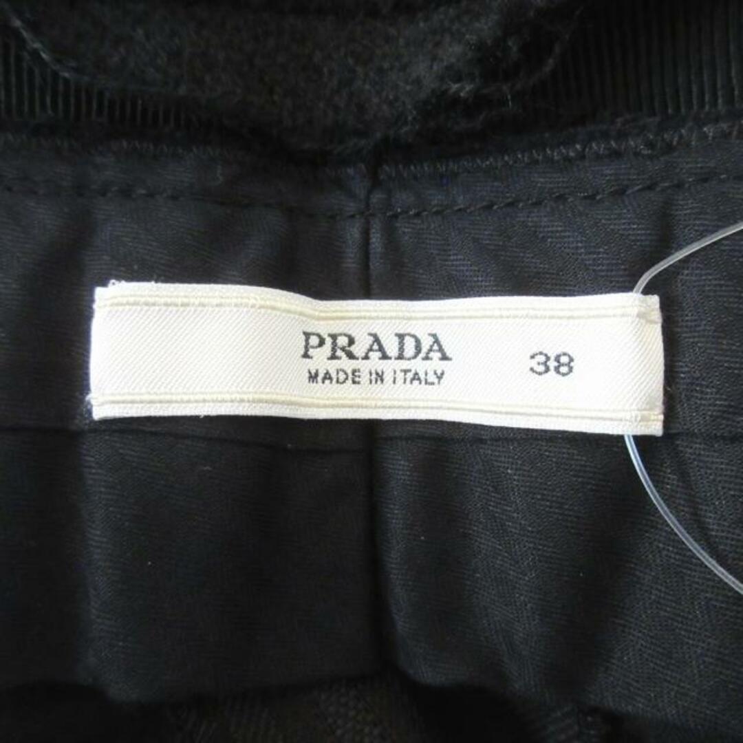 PRADA(プラダ)のPRADA(プラダ) パンツ サイズ38 S レディース - 黒×ダークグレー フルレングス/ストライプ レディースのパンツ(その他)の商品写真